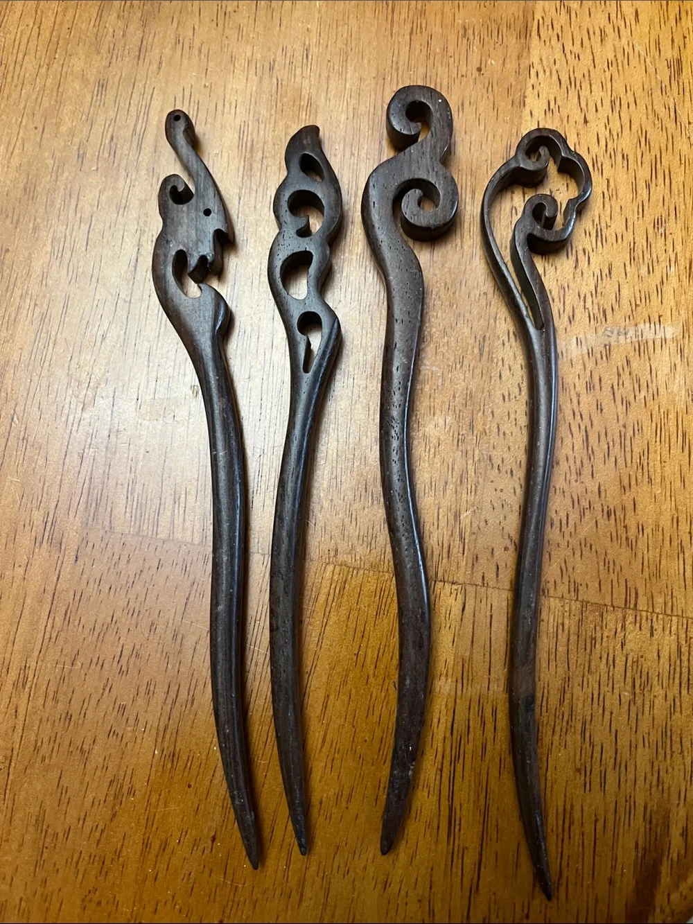 Handcrafted Dark Brown Decorative hair Hooks